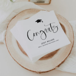 Custom High School Or College Graduation Napkin Pappersservett