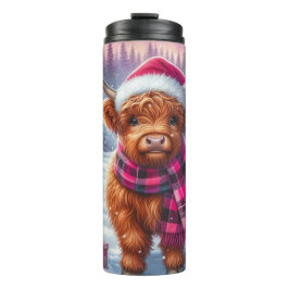 Custom Highland Cow Christmas Tumblr –Festive Gift