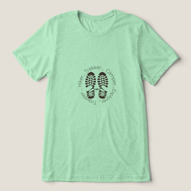 Custom Hiking Adventure T-Shirt | Hiker Trekker Ca (Design Framsida)