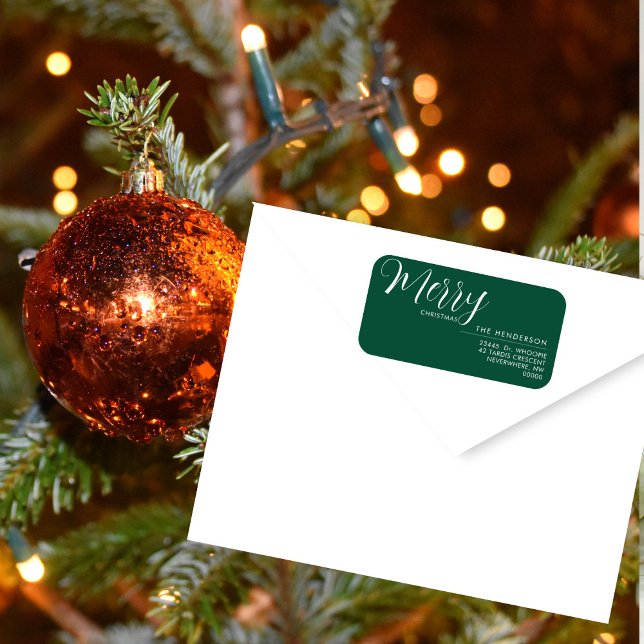 Custom Holiday Return Address Label | Personalized Adressetikett (Skapare uppladdad)