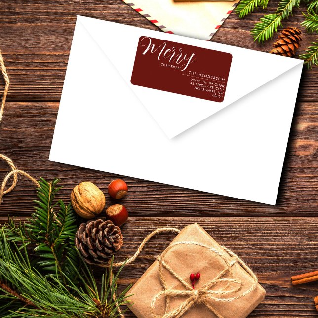 Custom Holiday Return Address Label | Personalized Adressetikett (Skapare uppladdad)