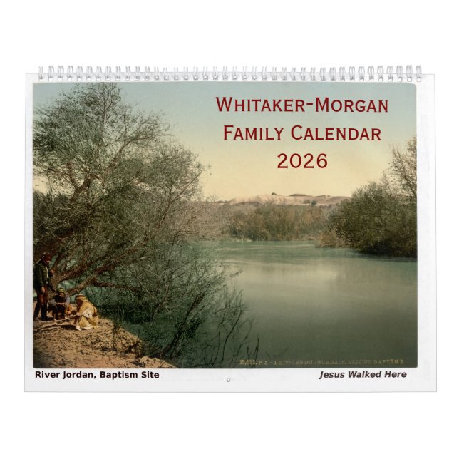 Custom Holy Land Bible Christian Family Kalender (Omslag)