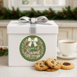 Custom Homemade Christmas Cookies Label Sheet Runt Klistermärke