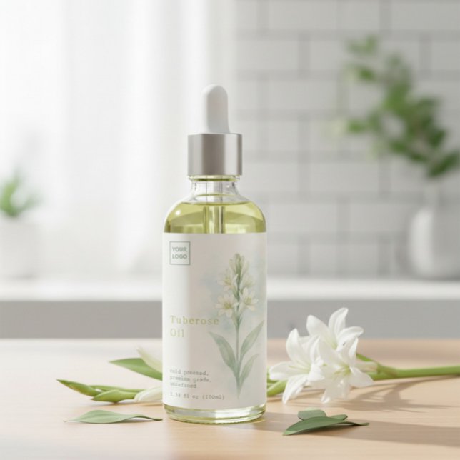 Custom Homemade Tuberose Oil Label Vinetikett (Skapare uppladdad)