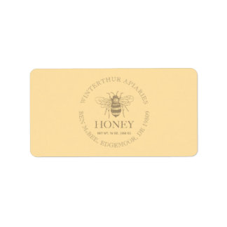 Custom Honey Business Promotional Adressetikett