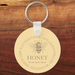 Custom Honey Business Promotional Nyckelring