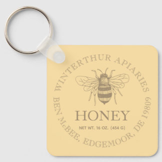 Custom Honey Business Promotional Nyckelring
