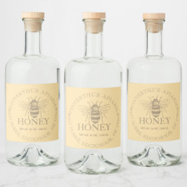 Custom Honey Business Promotional Spritflaskor Etikett