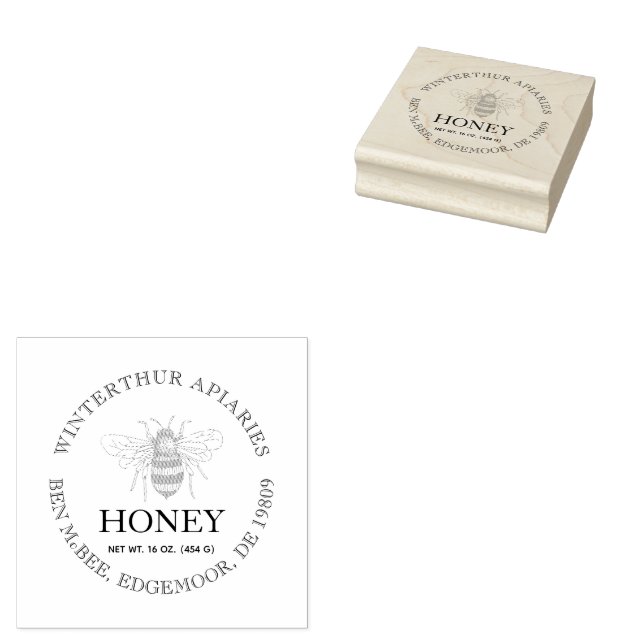Custom Honey Business Promotional Stämpel (Stämplad)