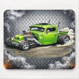 Custom Hot Rod Mouse Pad – Classic Car Enthusiast  Musmatta