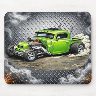 Custom Hot Rod Mouse Pad – Classic Car Enthusiast  Musmatta