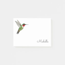 Custom Hummingbird  Notes Post-it Block