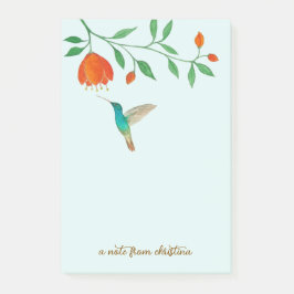 Custom Hummingbird Post-It Notes