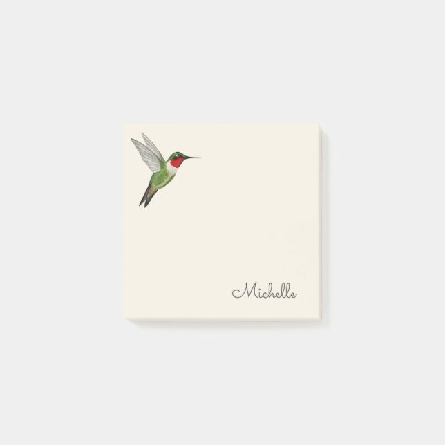 Custom Hummingbird  Post-it Notes Block (Framsida)
