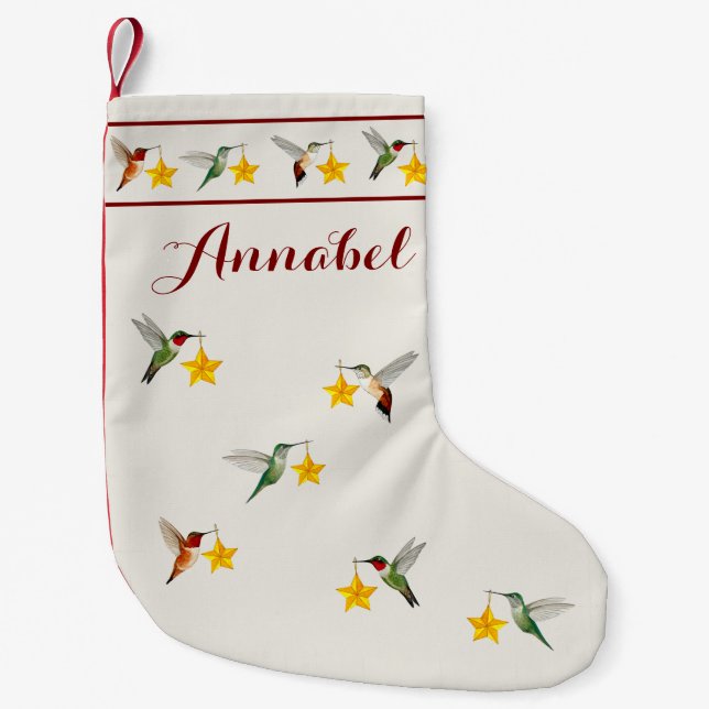 Custom Hummingbirds   Liten Julstrumpa (Framsidan)