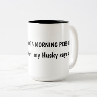 Custom Husky Coffee Mug Två-Tonad Mugg