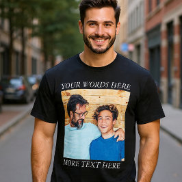 Custom Image and Text Tee, Create Your Own  T Shirt
