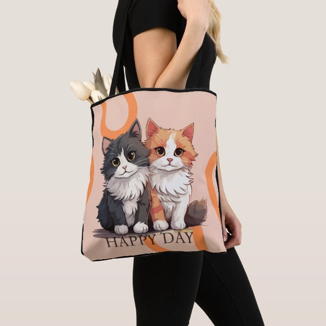 Custom Image Tote Bag – Personalized Every Carry Tygkasse (Närbild)