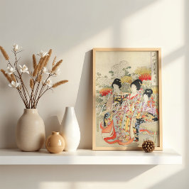 CUSTOM Imperial O-oku Elegant Kimono Print  Poster