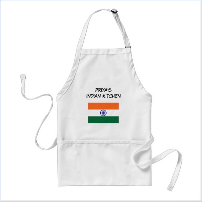 Custom Indian Flag Orange White and Green Förkläde (Skapare uppladdad)