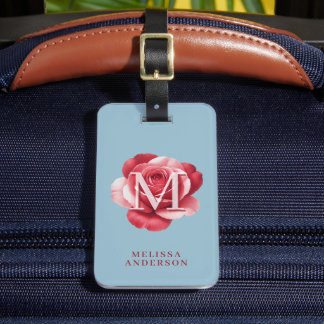 Custom Initial Rose iPhone Case | Modern Floral  Bagagebricka