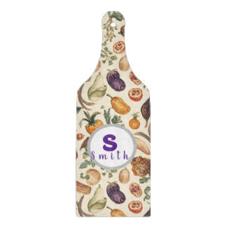 Custom initials Fruits and vegetables pattern