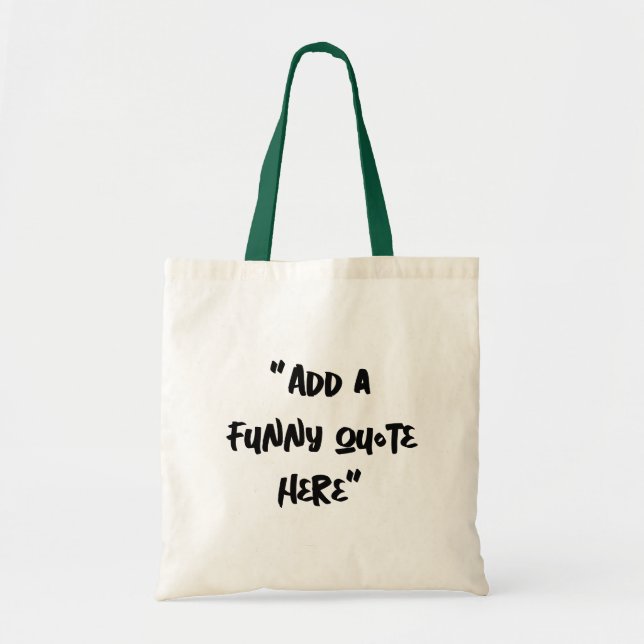 Custom Inside Joke Canvas Tote Bag Tygkasse (Framsidan)