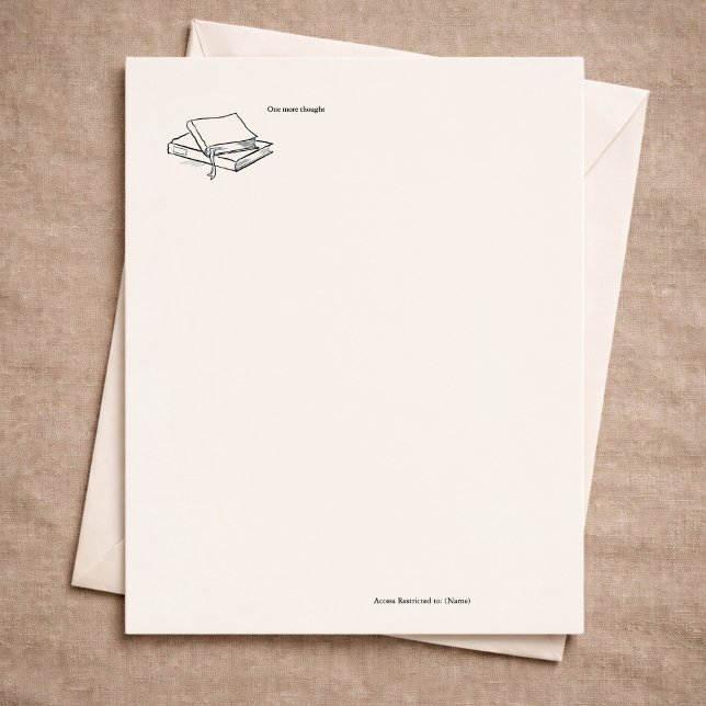 Custom Introvert Solitude Journal Writing Gift Brevhuvud (Skapare uppladdad)