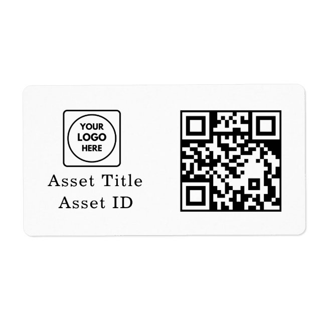 Custom Inventory QR | Asset ID Business Tracking Fraktsedel (Framsidan)