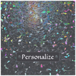 Custom Iridescent Abstract Stained Glass Pattern Klistermärken