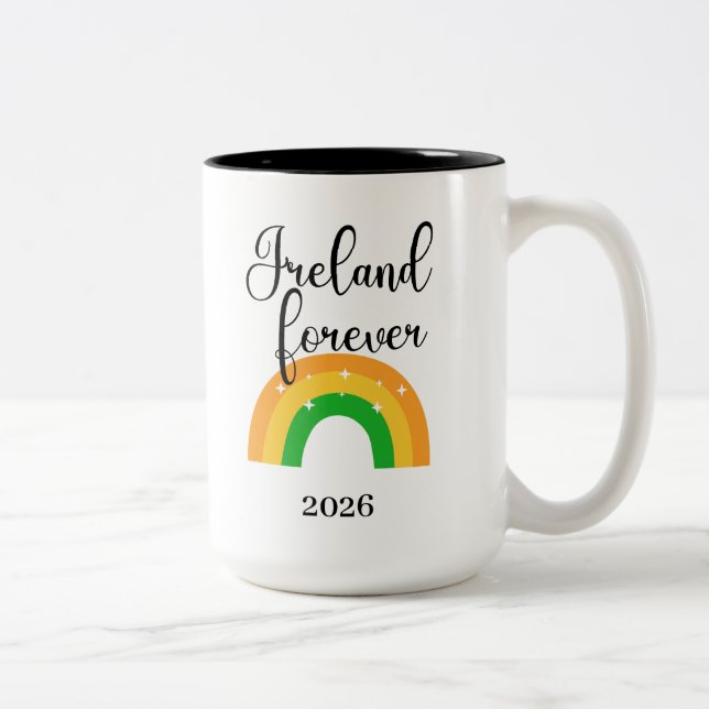 Custom Irish Mug 15 oz two tone Två-Tonad Mugg (Höger)