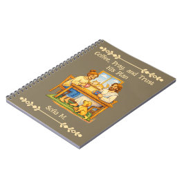 Custom Jesus & Coffee Crayon Art Prayer Journal Anteckningsbok