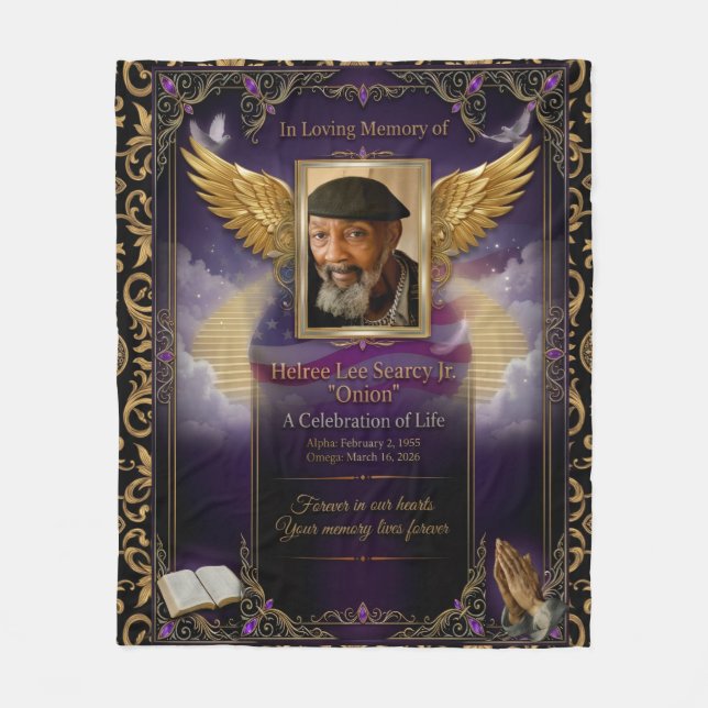 Custom Keepsake Fleece Blanket  (Framsidan)