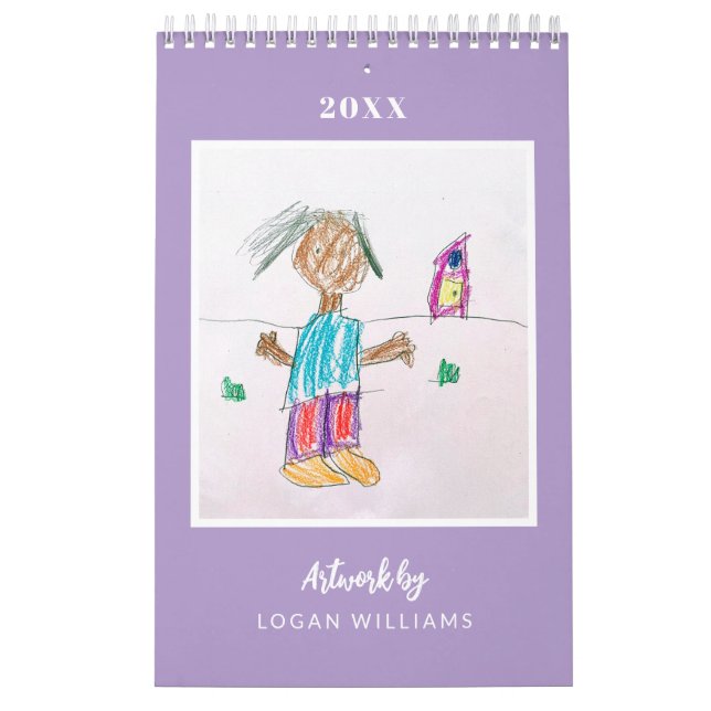 Custom Kids' Art Keepsake Christmas Gift Kalender (Omslag)