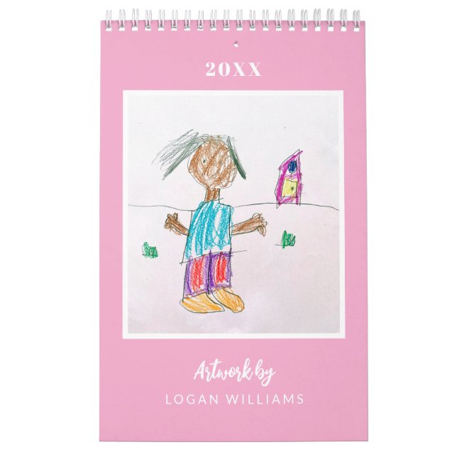 Custom Kids' Art Keepsake Christmas Gift Kalender (Omslag)
