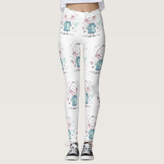 custom kids drawing leggings