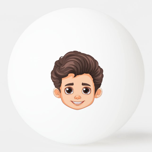 Custom kids Face Funny  Party Personalized  Pingisboll (Framsidan)