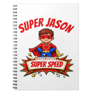 Custom Kids Superhero Name & Superpower Anteckningsbok