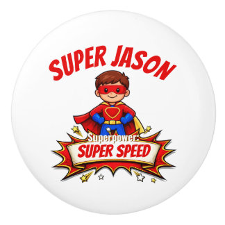 Custom Kids Superhero Name & Superpower Knopp