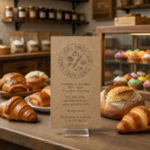 Custom Kraft Business Card with Hand-Drawn Logo