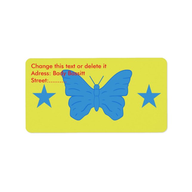 Custom Label with Flag of Bady Bassitt, Brazil Adressetikett (Framsidan)