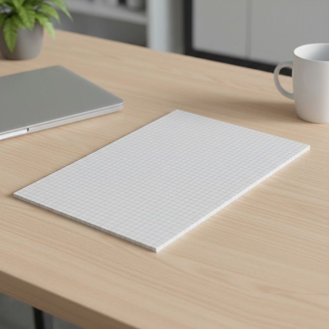 Custom Large Graph Paper Note Pad (Grids, Squares) Anteckningsblock (Personalised Graph Grid Paper Pads)