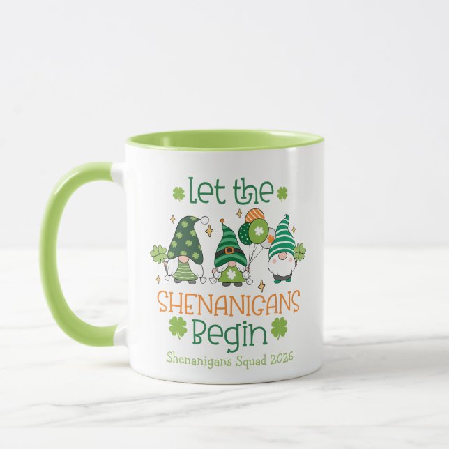 Custom Let the Shenanigans Begin Gnomes  Mugg (Vänster)