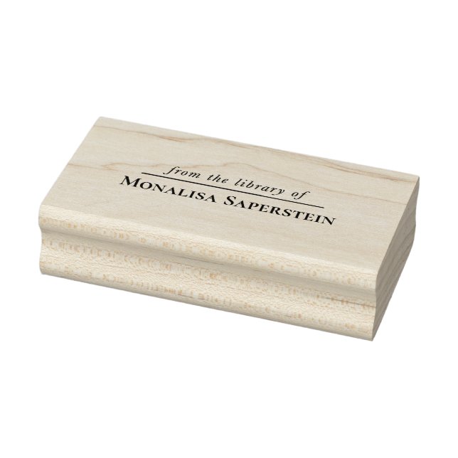 CUSTOM Library book stamp Stämpel (Stämpel)