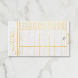 CUSTOM Library Card- Old School