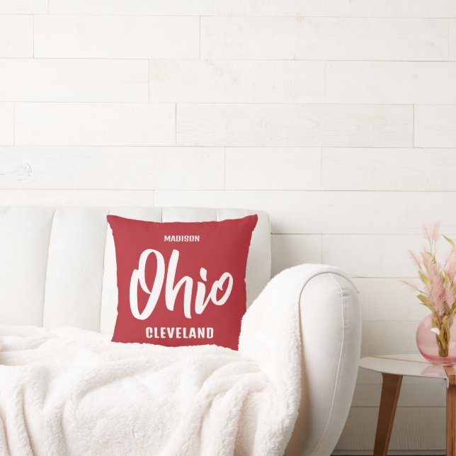 Custom Location, Name & Color Ohio Kudde (Soffa)
