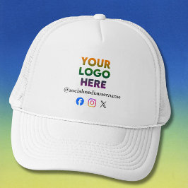 *Custom Logo and Social Media Business Keps