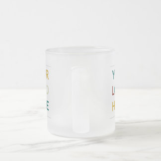 Custom Logo and Text Business Frosted Glass Coffee Frostad Glasmugg