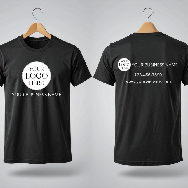 Custom Logo Business Company Technician Employee T Shirt (Skapare uppladdad)