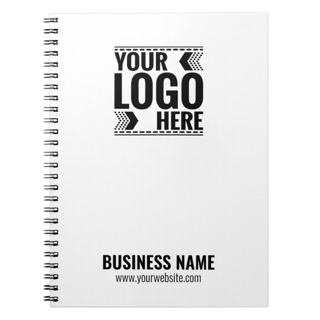 Custom Logo, Business or Brand Logo Personalized  Anteckningsbok (Framsidan)